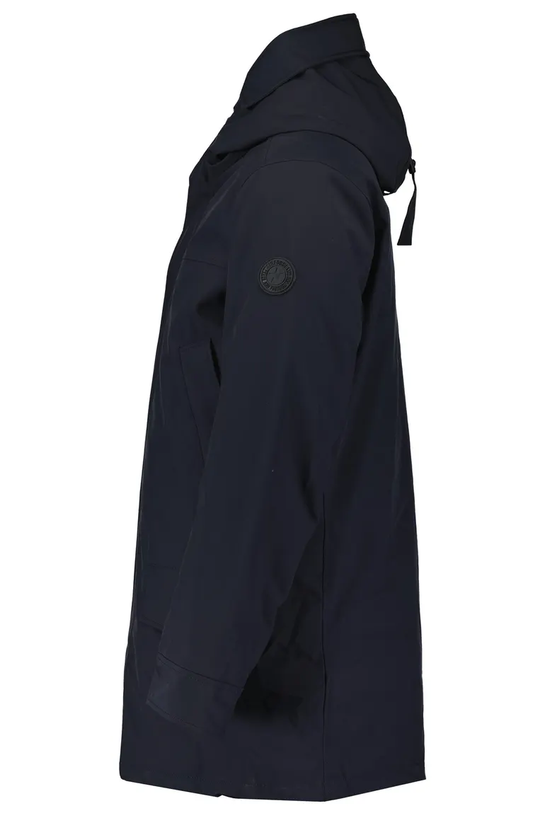 Airforce Snow winterjas donkerblauw effen rits slim fit