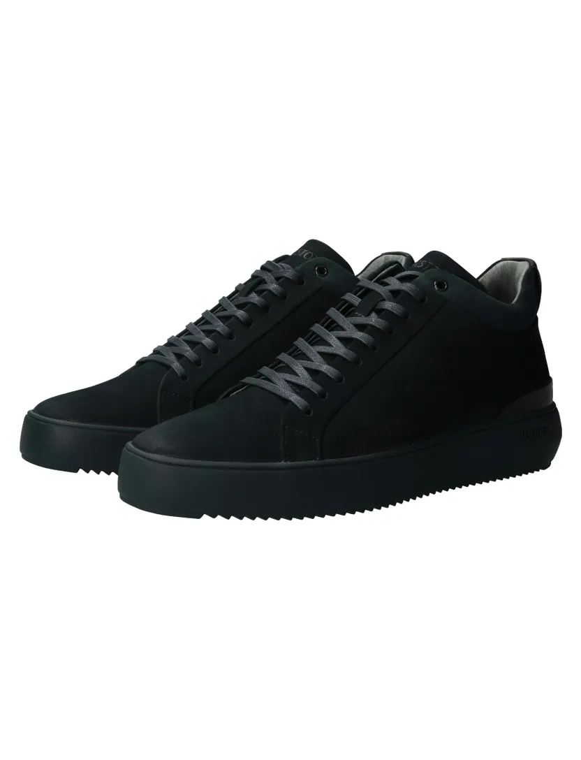 Schoenen Blackstone donkerblauw leer veter