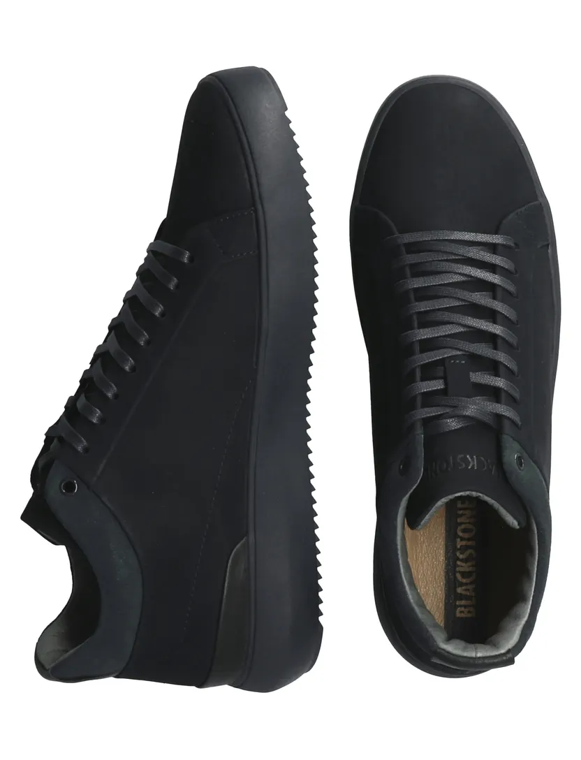 Schoenen Blackstone donkerblauw leer veter