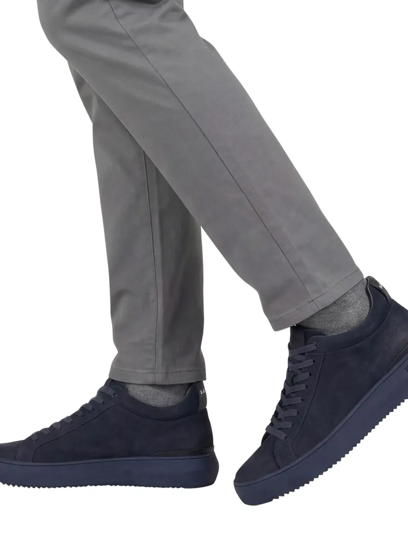 Schoenen Blackstone donkerblauw leer veter