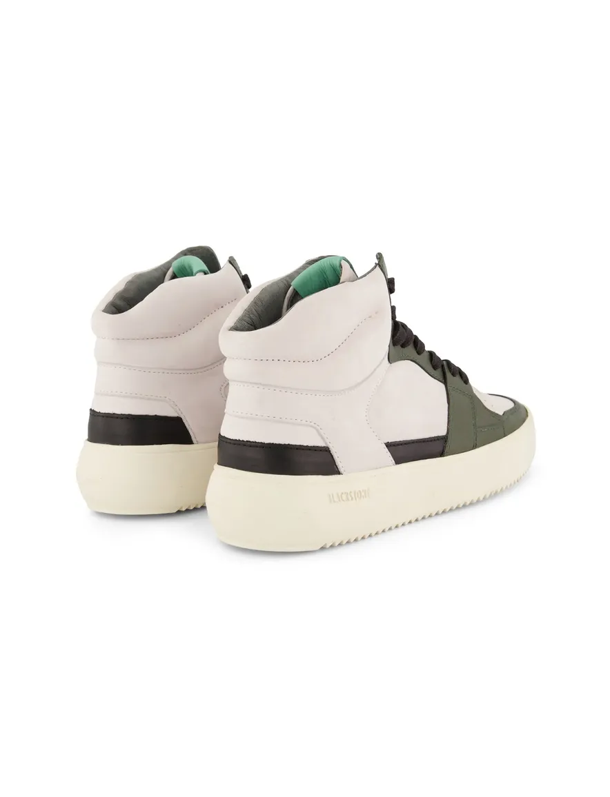 Sneakers Blackstone effen leer wit