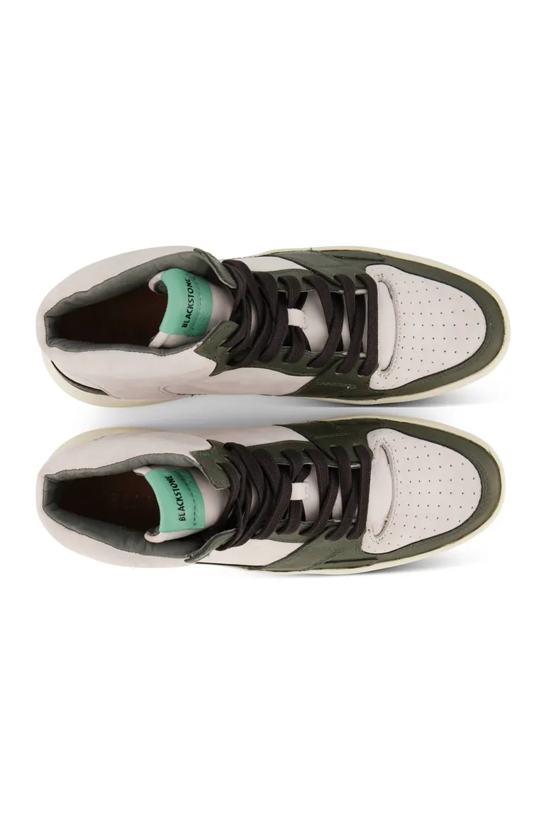 Blackstone sneakers wit effen leer