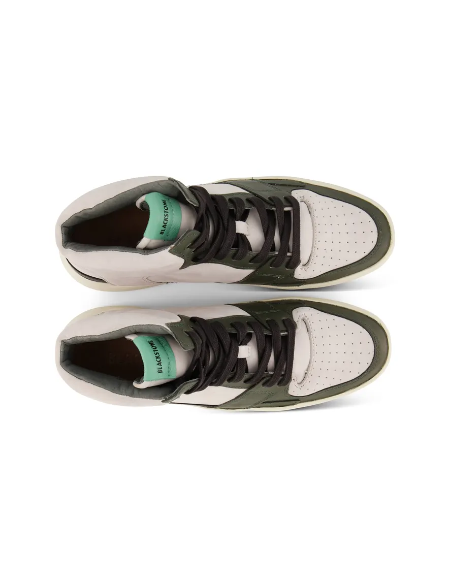 Sneakers Blackstone effen leer wit