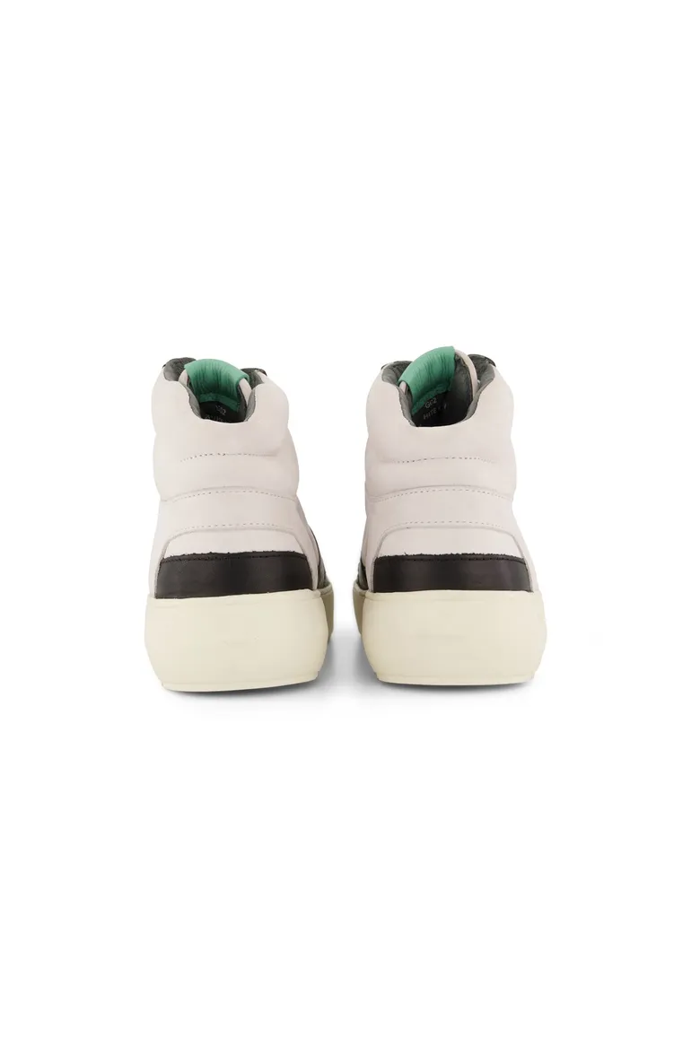 Blackstone sneakers wit effen leer