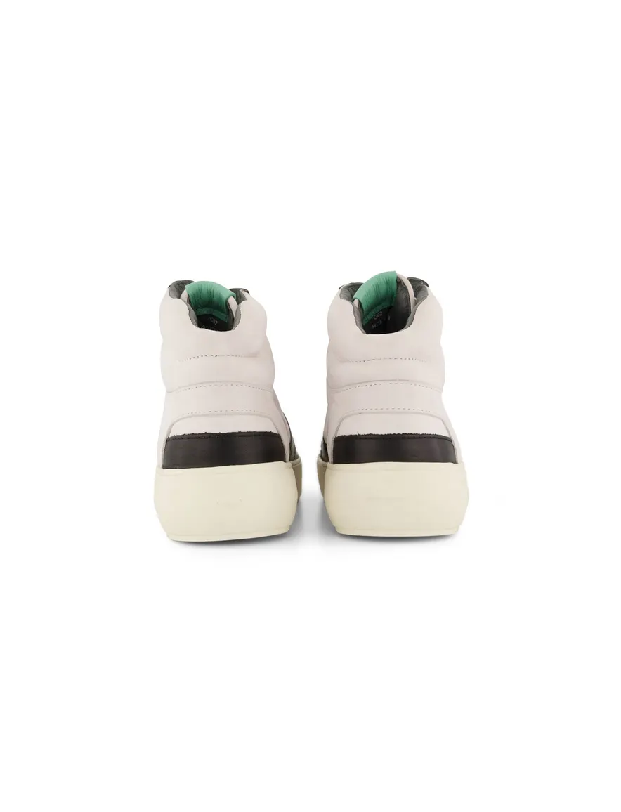 Sneakers Blackstone effen leer wit