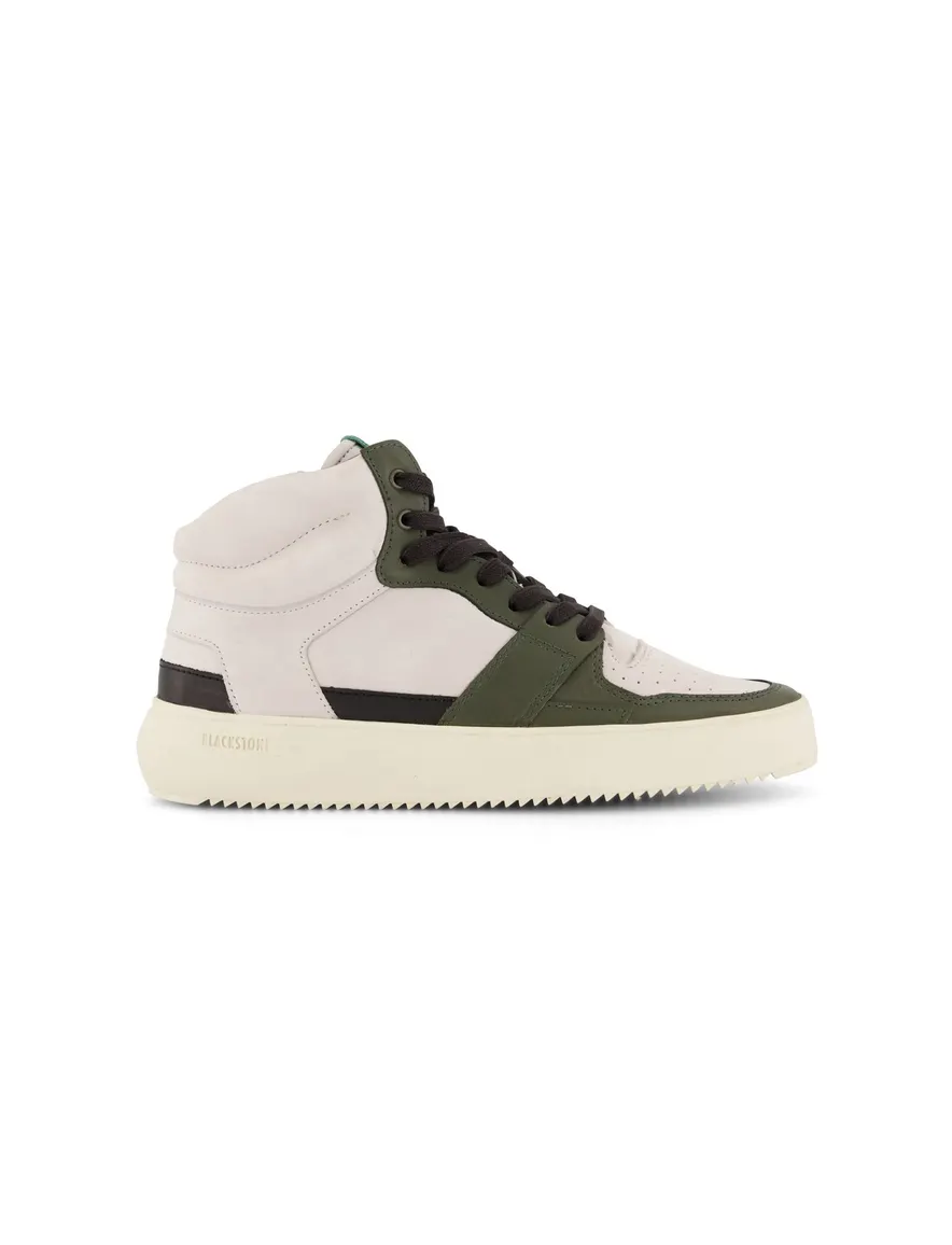 Sneakers Blackstone effen leer wit