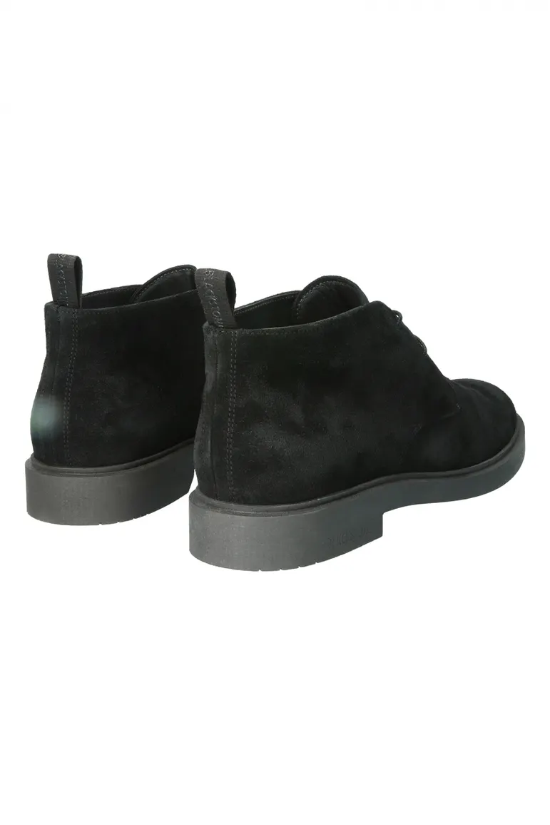 Blackstone nette schoenen zwart effen leer hoog