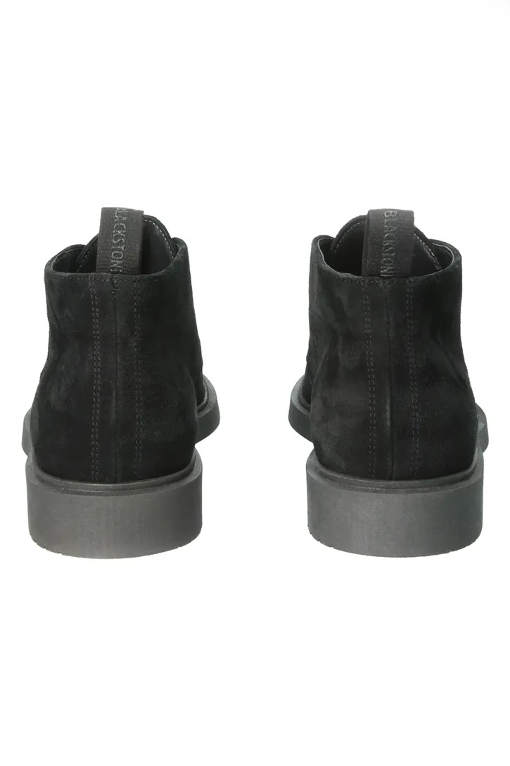 Blackstone nette hoge schoenen zwart effen leer