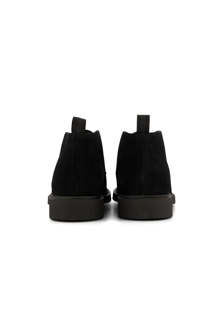 Blackstone nette schoenen zwart effen leer hoog