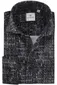 Blue Industry casual overhemd slim fit zwart geprint katoen