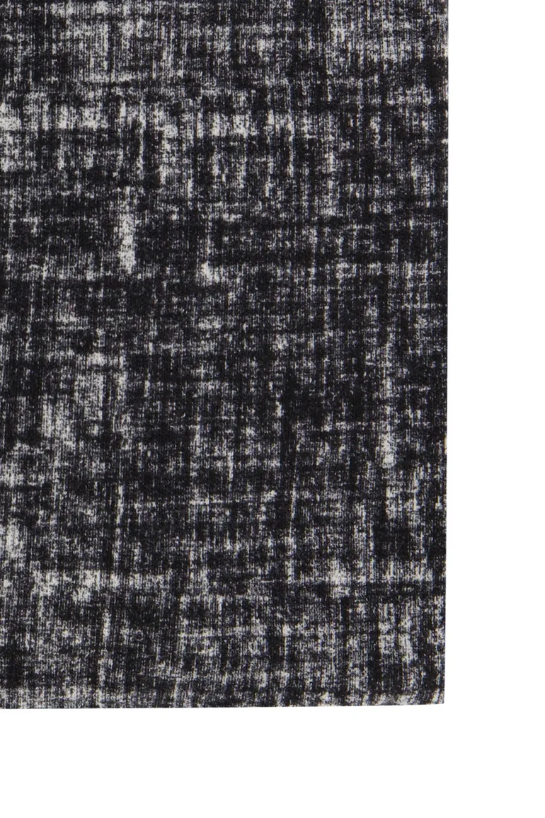 Blue Industry casual overhemd slim fit zwart geprint katoen