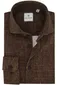 Blue Industry casual overhemd slim fit bruin geprint katoen