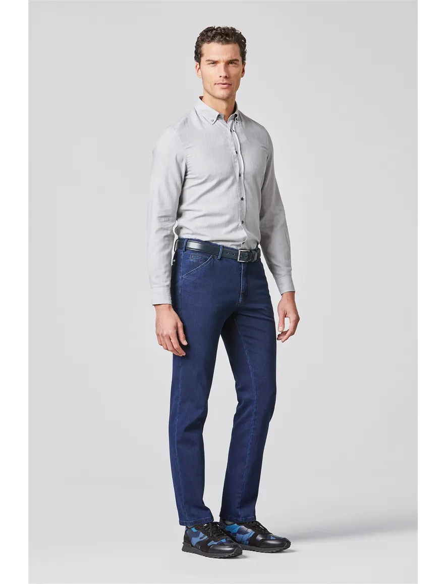 Meyer Chicago chino in blauw