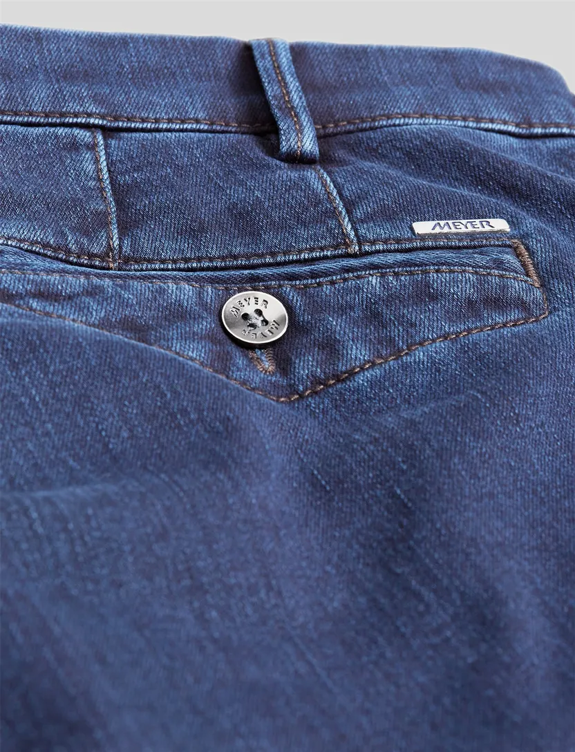 Broek Meyer Chicago blauw spijker