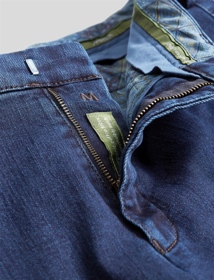 Broek Meyer Chicago blauw spijker