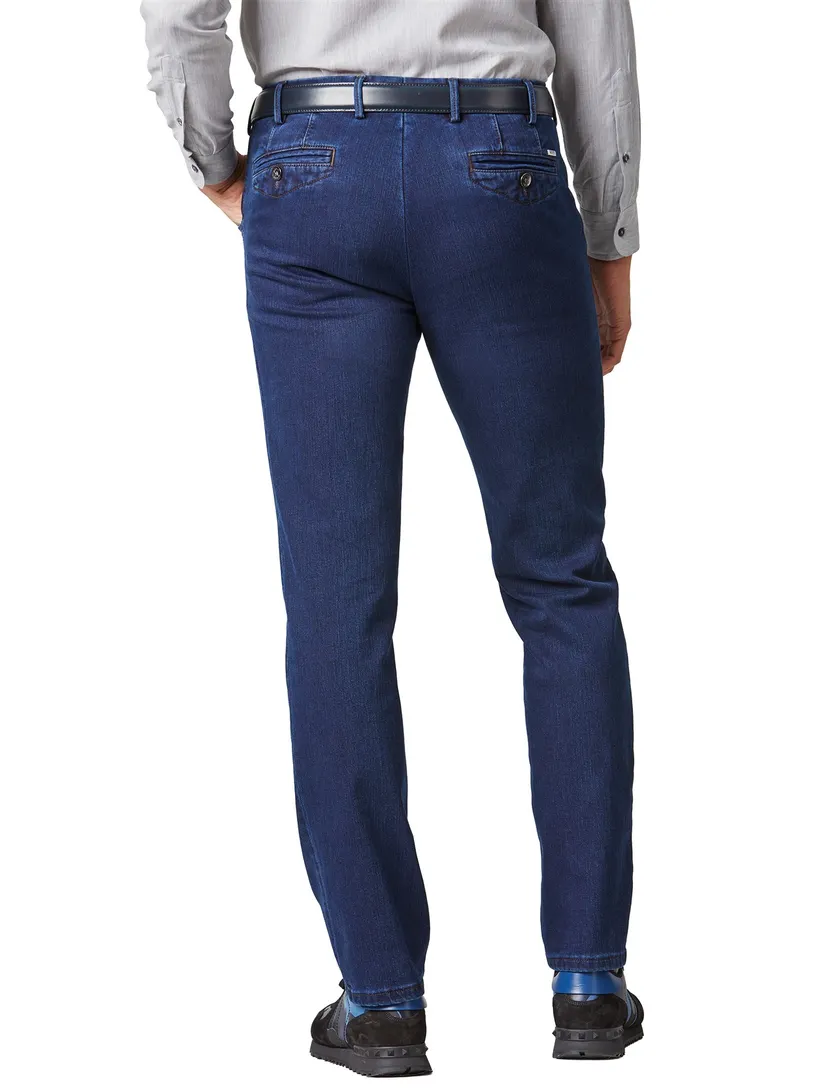 Broek Meyer Chicago blauw spijker