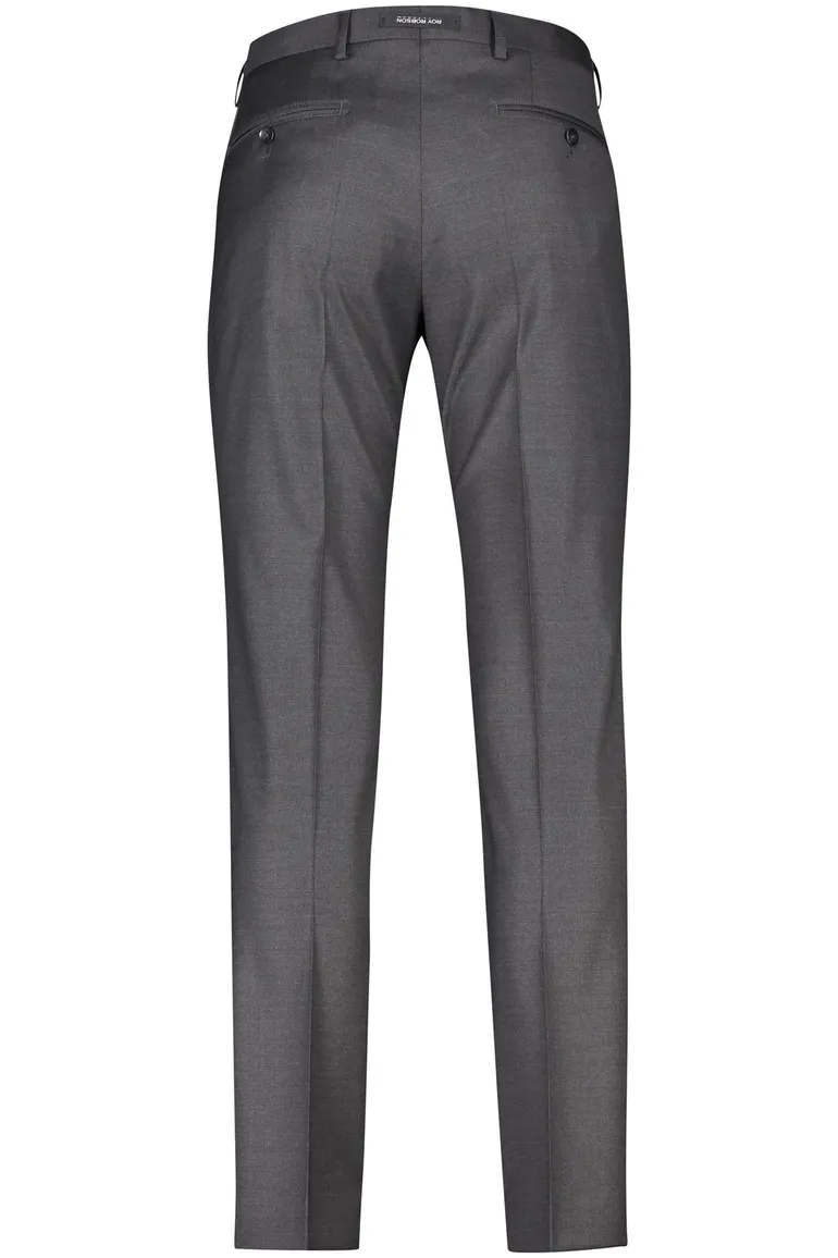 Roy Robson pantalon mix en match grijs effen wol normale fit