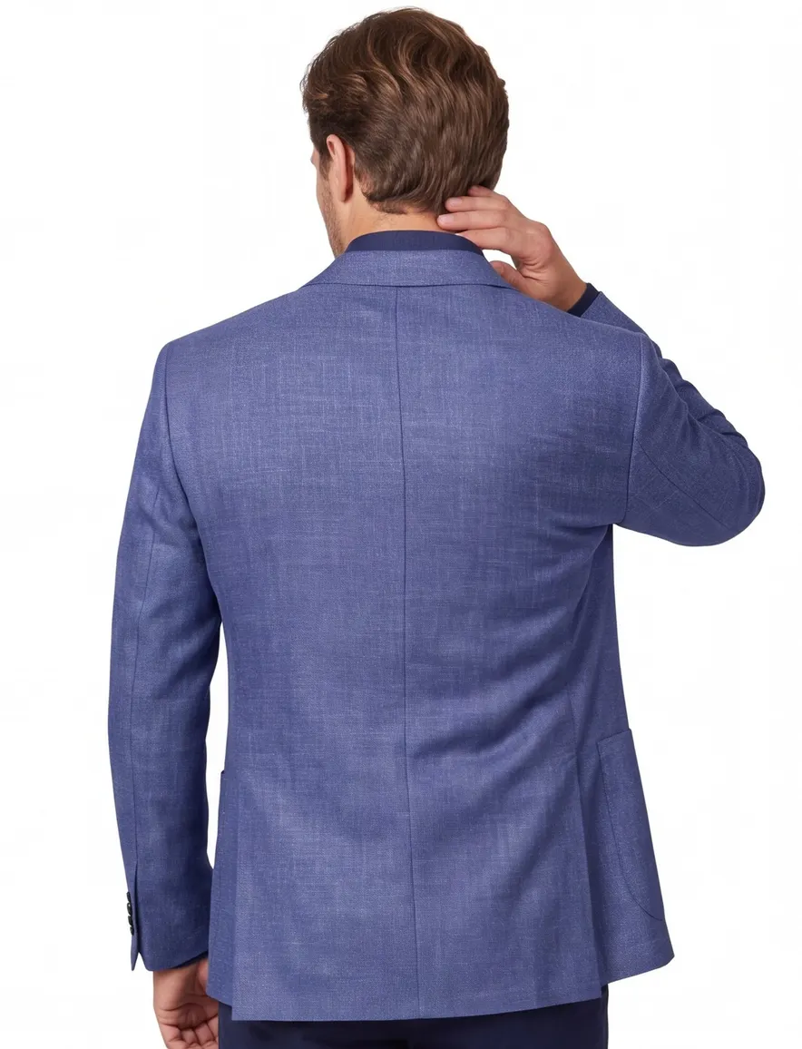 Dressler colbert Shaped Fit blauw