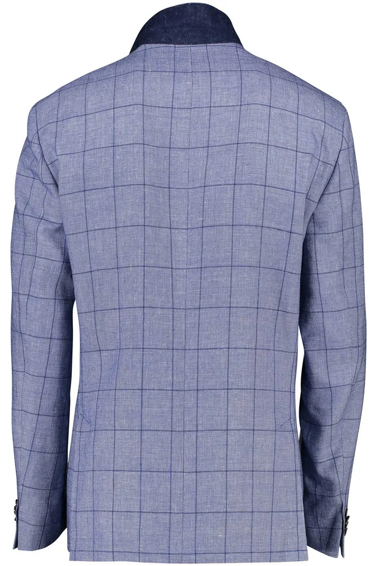 Blauw Dressler colbert Comfort Fit