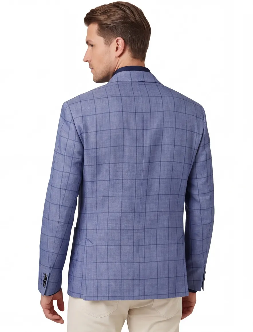 Blauw Dressler colbert Comfort Fit