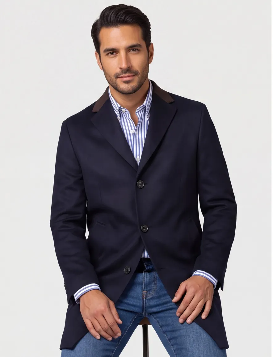 Dressler tussenjas donkerblauw Ruben