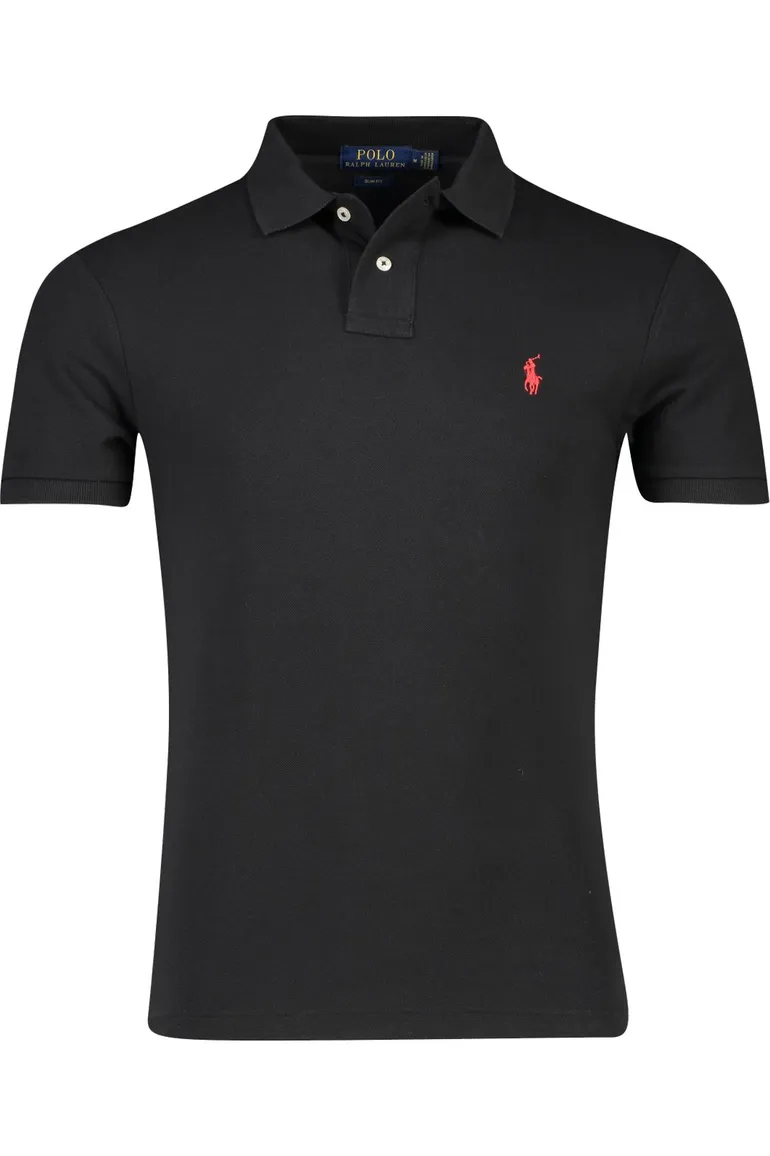 polo Polo Ralph Lauren Big & Tall zwart uni