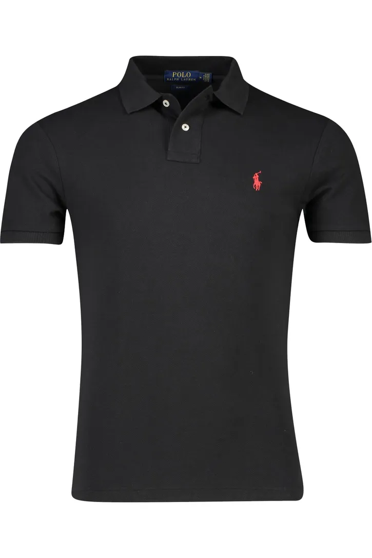 Polo Ralph Lauren Big & Tall polo zwart effen