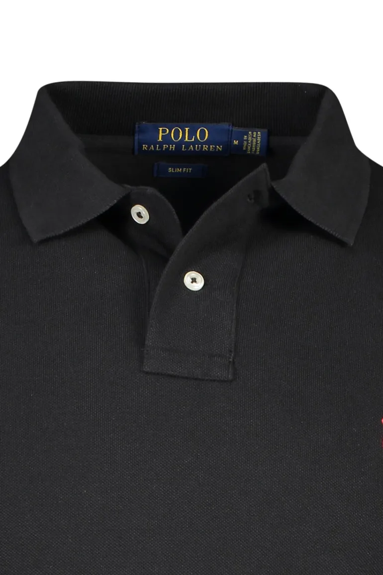 polo Polo Ralph Lauren Big & Tall zwart uni