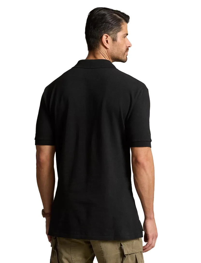 Polo Ralph Lauren Big & Tall polo zwart effen