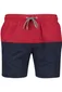 Schiesser zwemshort blauw rood touwtjes