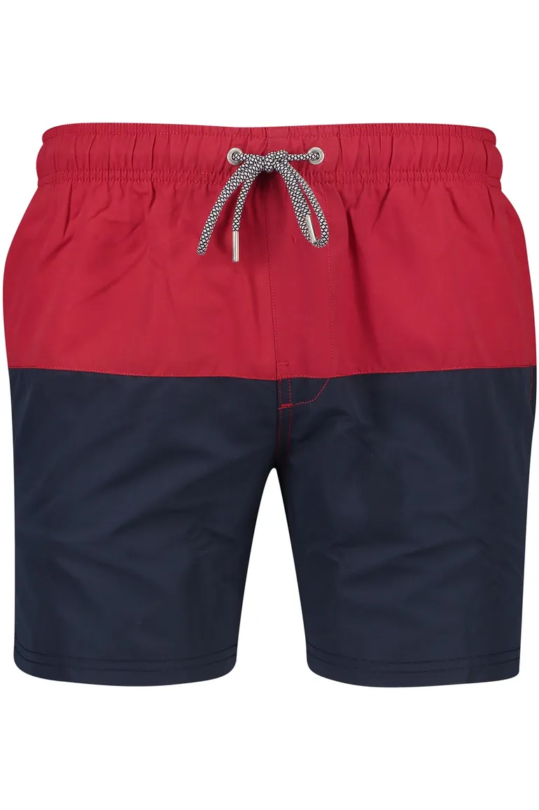 Schiesser zwemshort blauw rood touwtjes