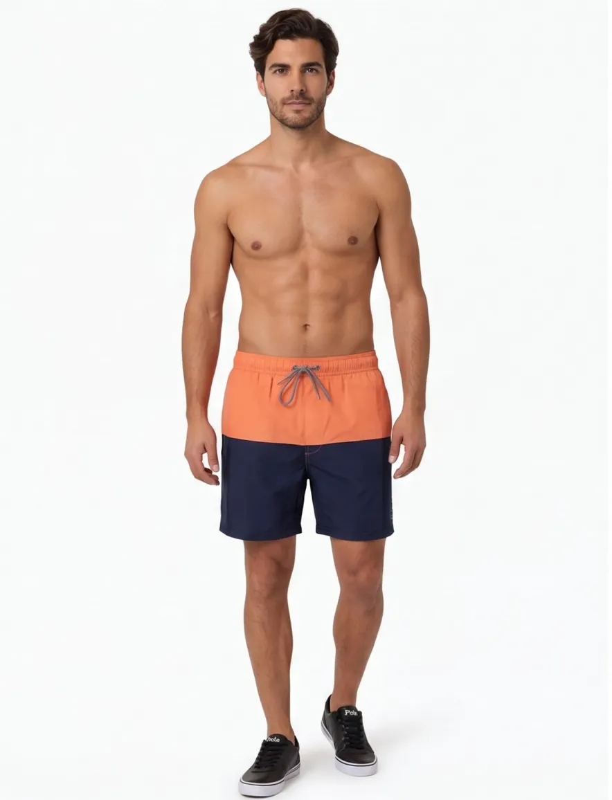 zwembroek oranje Schiesser