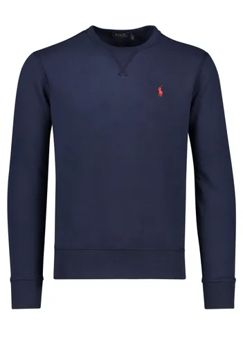 Polo Ralph Lauren Polo Ralph Lauren trui ronde hals donkerblauw effen katoen