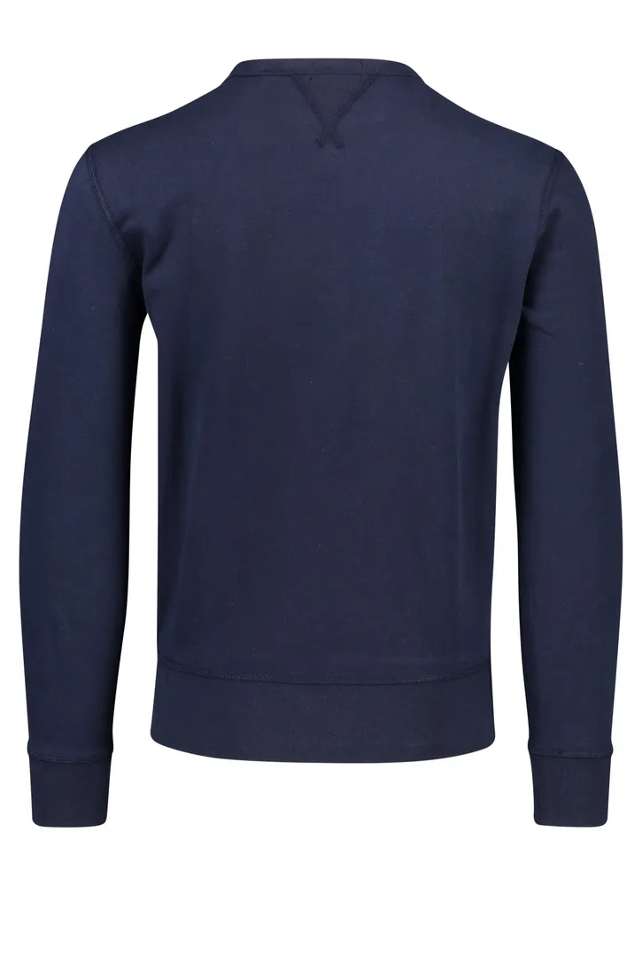 Polo Ralph Lauren trui donkerblauw effen katoen ronde hals