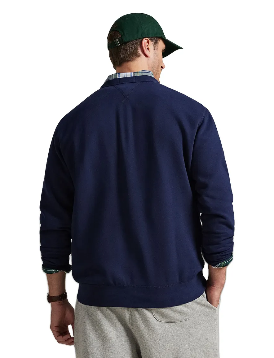 Polo Ralph Lauren trui ronde hals donkerblauw effen katoen
