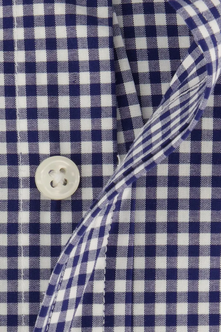 Polo Ralph Lauren casual overhemd Slim Fit blauw geruit katoen slim fit