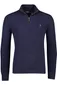 trui Polo Ralph Lauren donkerblauw effen merinowol opstaande kraag