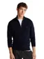 katoenen trui Tommy Hilfiger donkerblauw half zip