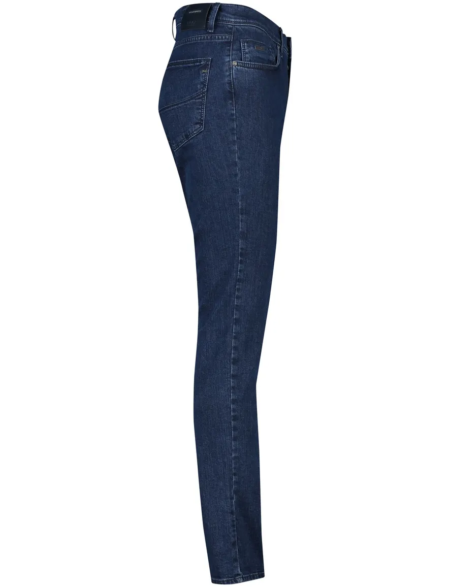Brax spijkerbroek 5-pocket katoen donkerblauw