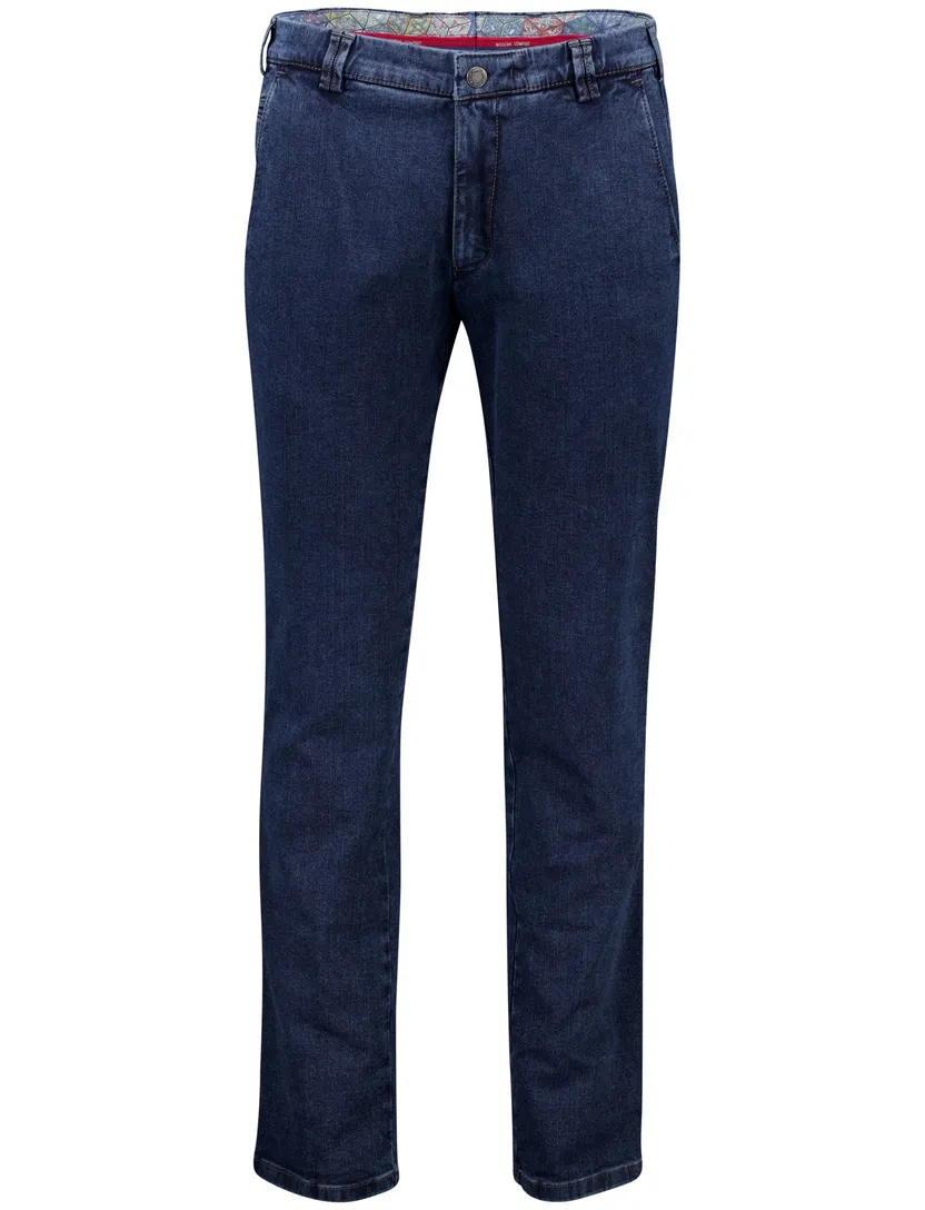 Meyer jeans Bonn donkerblauw denim Perfect Fit