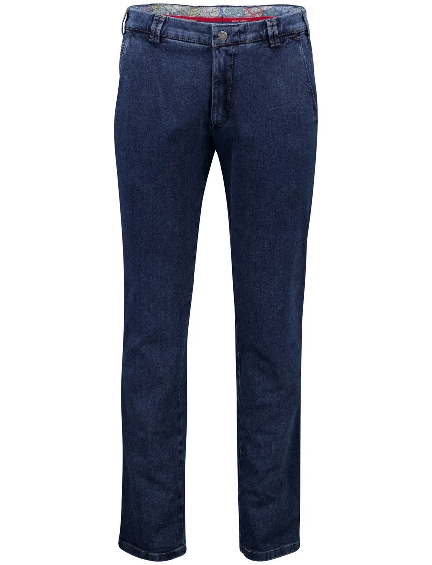 Meyer jeans Bonn donkerblauw denim