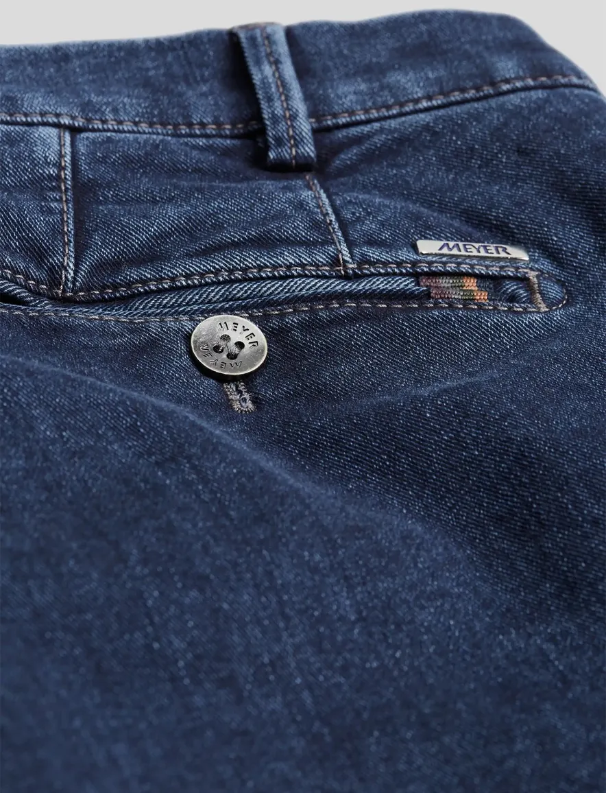 Meyer jeans Bonn donkerblauw denim