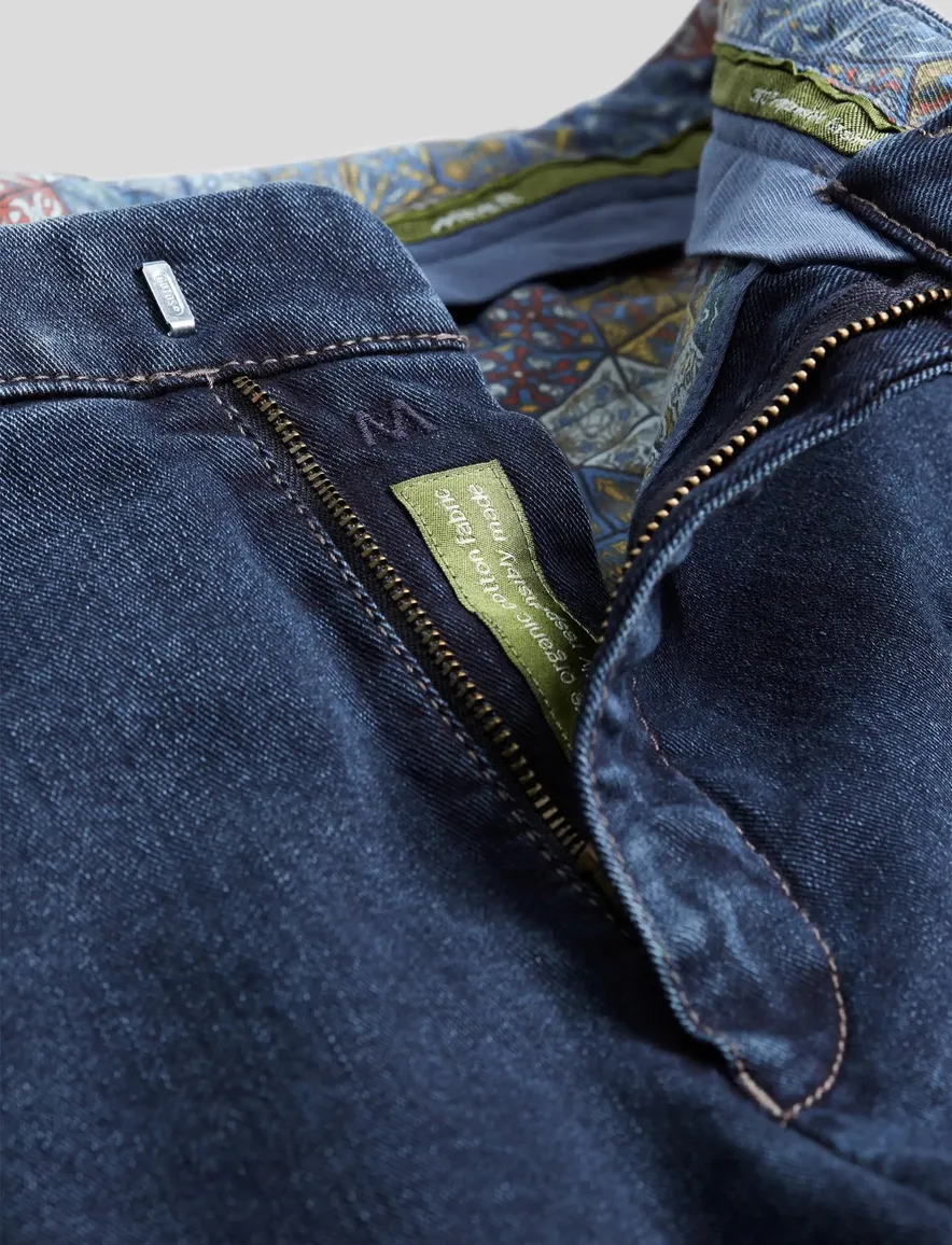 Meyer jeans Bonn donkerblauw denim Perfect Fit