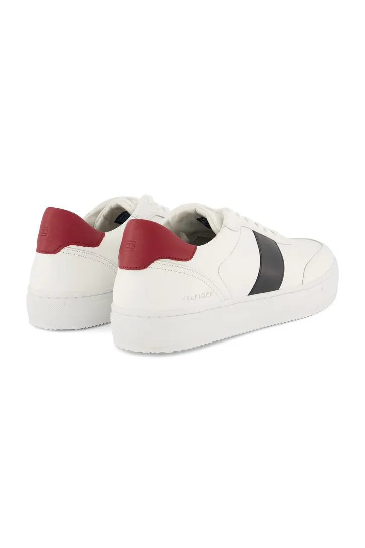 Tommy Hilfiger sneakers effen leer wit