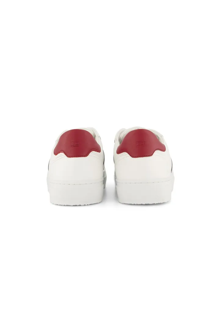 Tommy Hilfiger sneakers effen leer wit