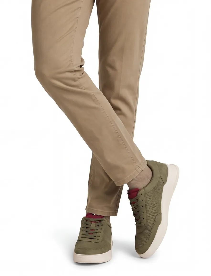 sneakers Tommy Hilfiger effen leer groen