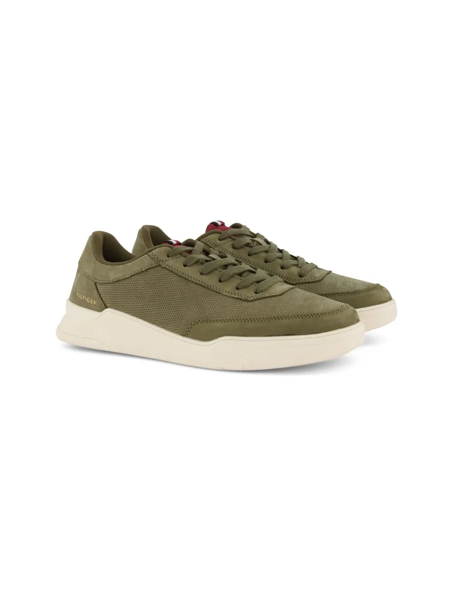 Tommy Hilfiger sneakers groen effen leer
