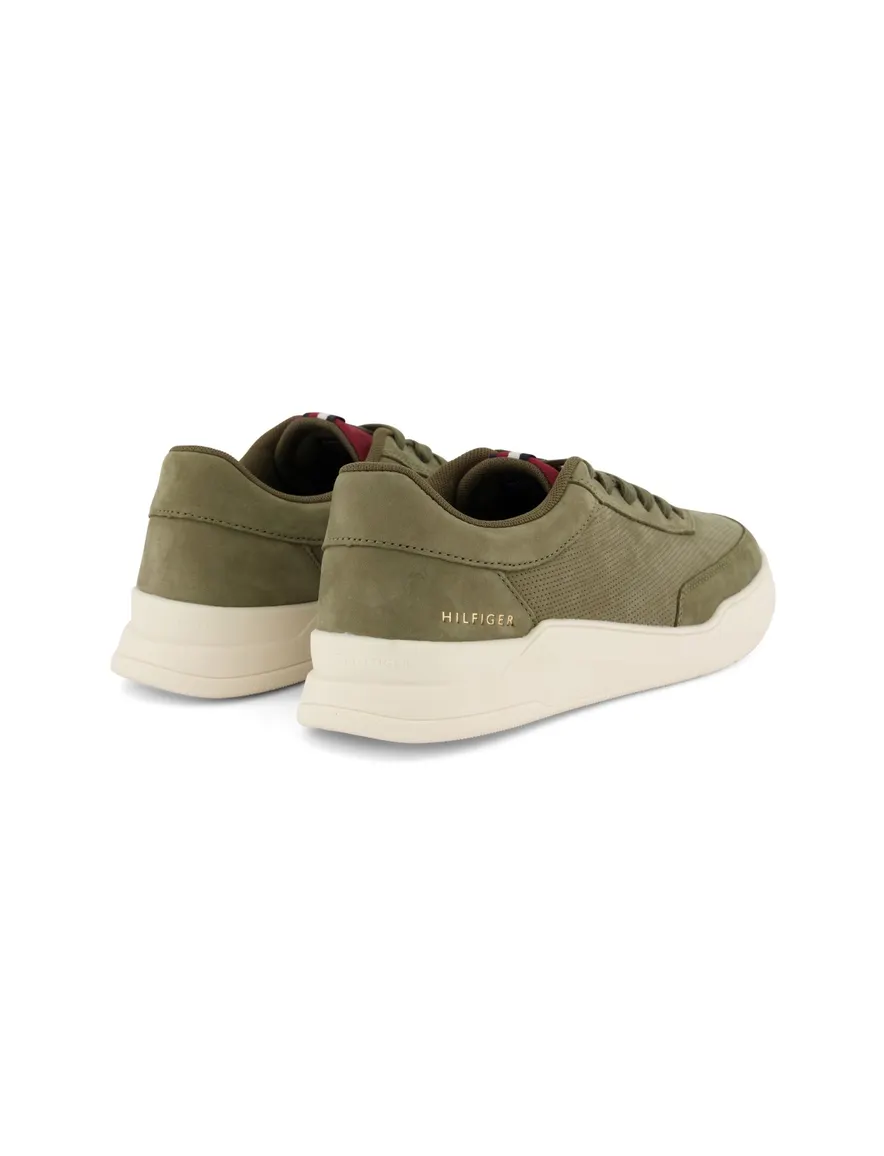 Tommy Hilfiger sneakers groen effen leer