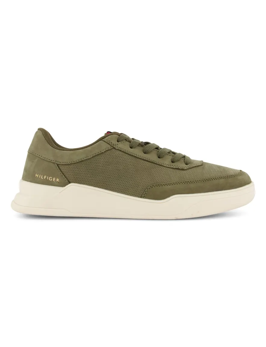 Tommy Hilfiger sneakers groen effen leer