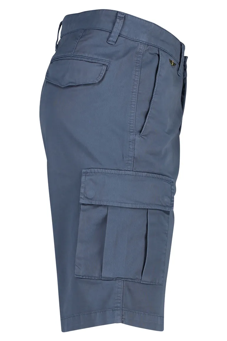 Aeronautica Militare korte broek blauw effen katoen